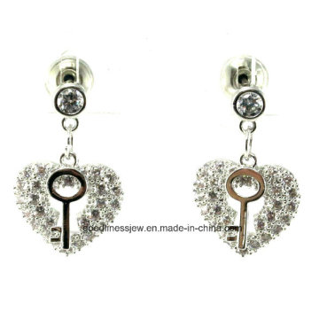 Good Quality 2015 New Arrival Fashion Earrings Hot Wholesale Small Heart Silver 925 Earrings Fashion Jewelry E6365